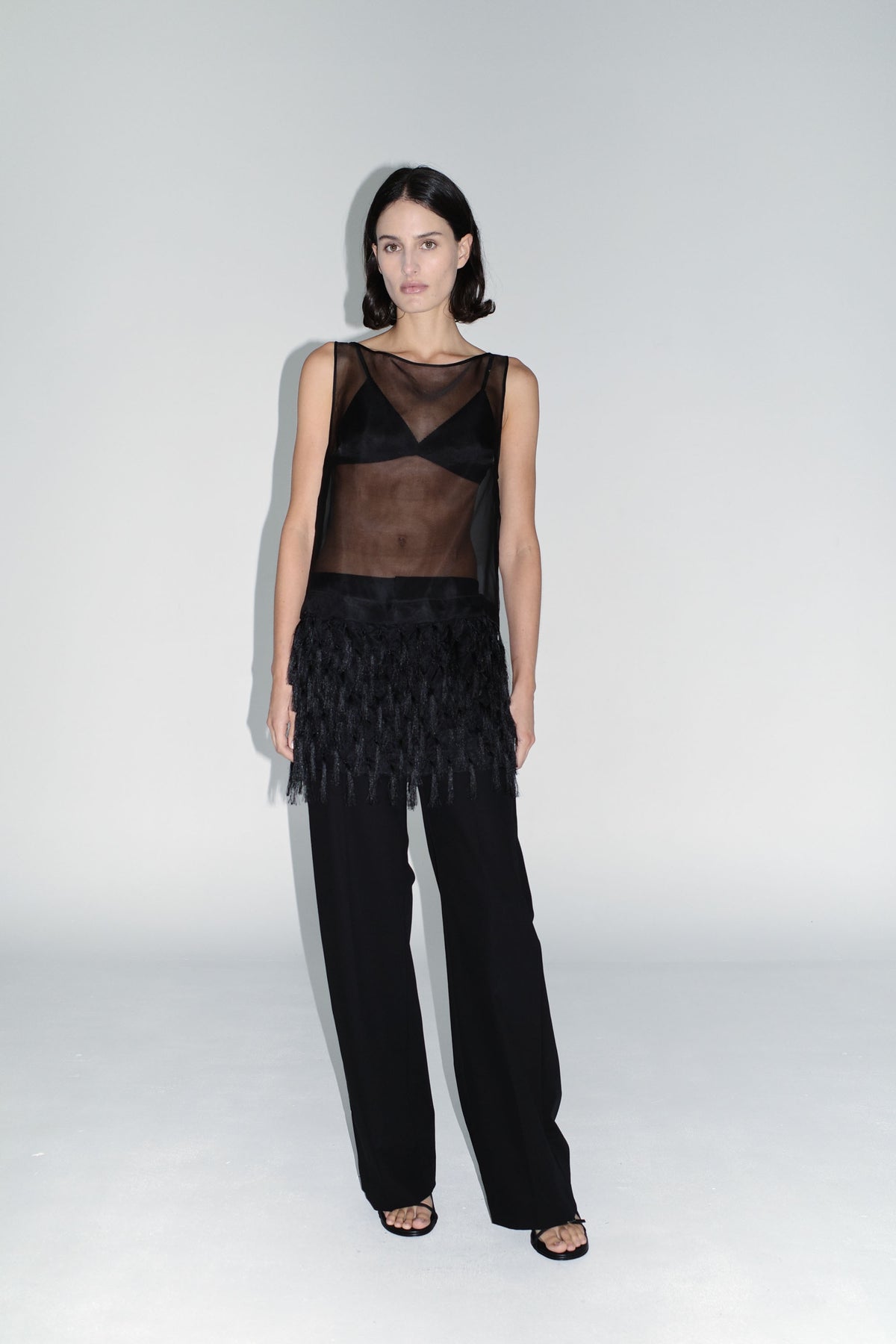 Fine Band Carter Trouser - Black