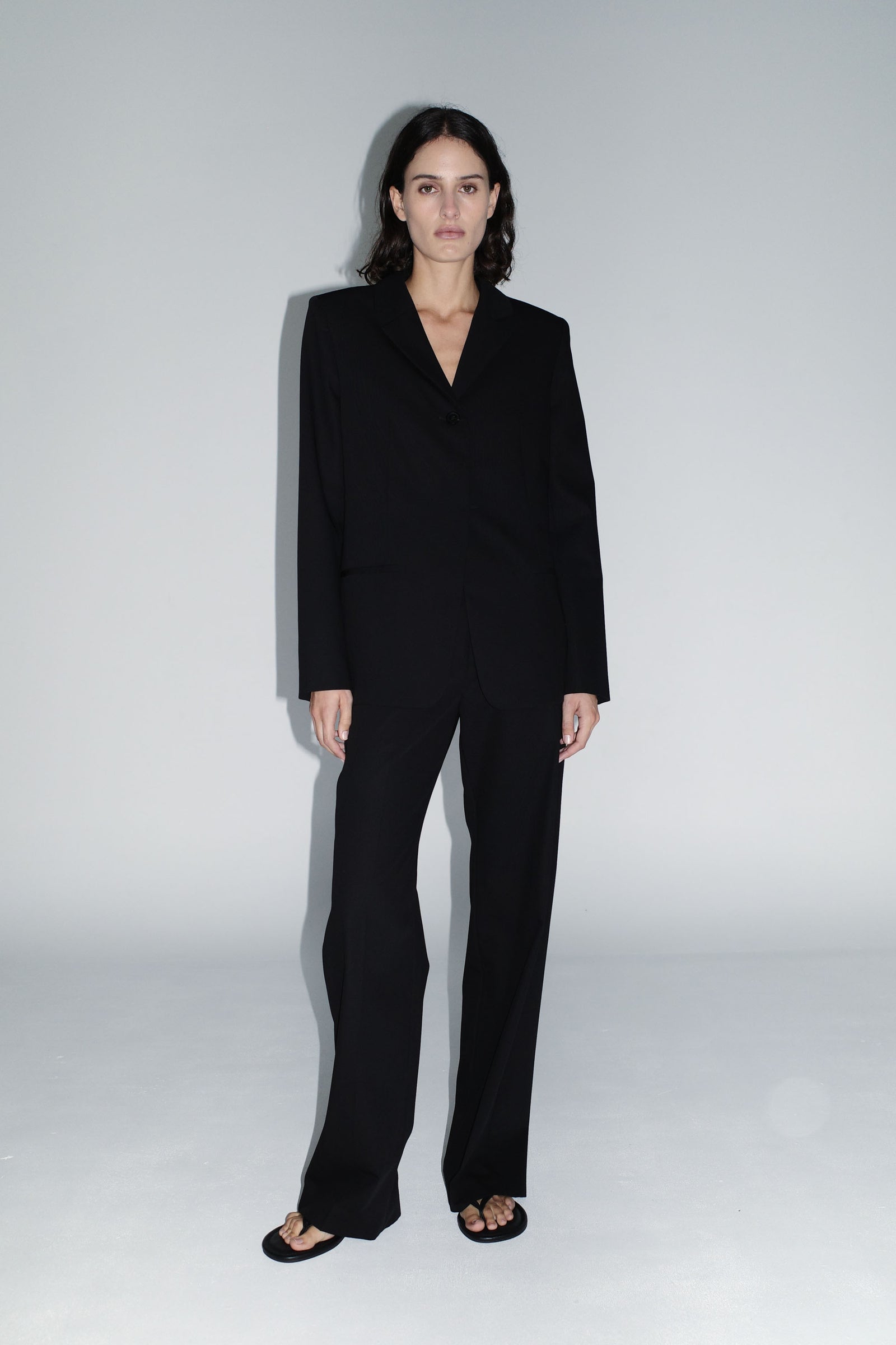 90s Wool Blazer - Black