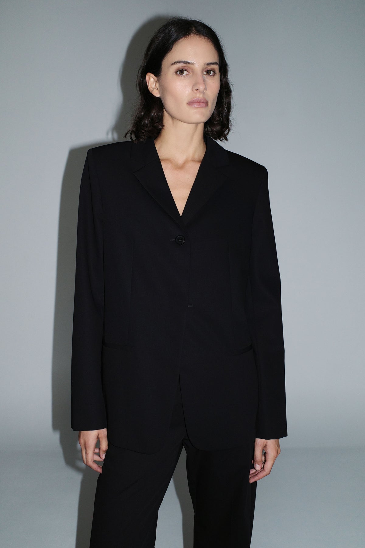 90s Wool Blazer - Black
