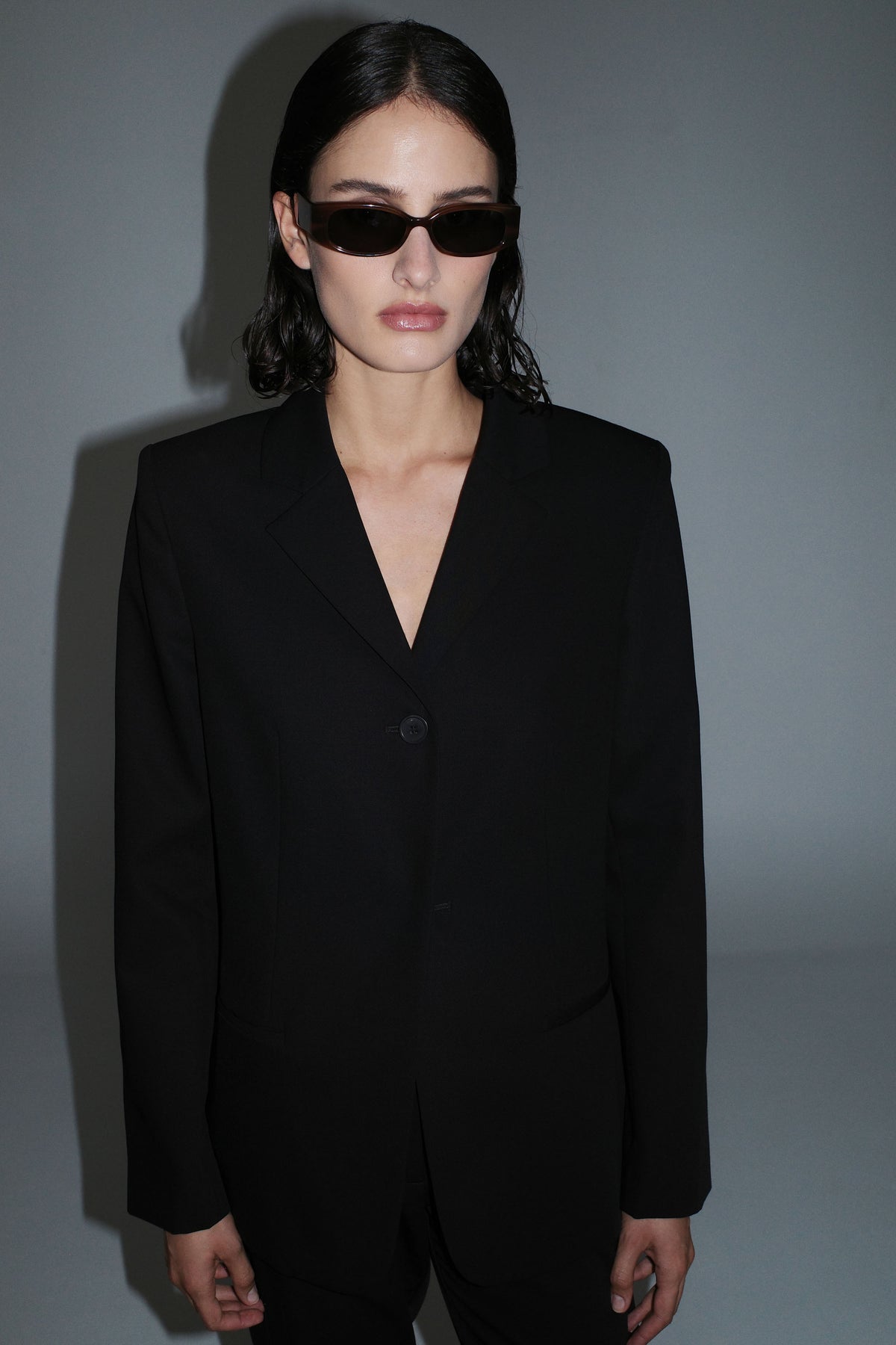 90s Wool Blazer - Black