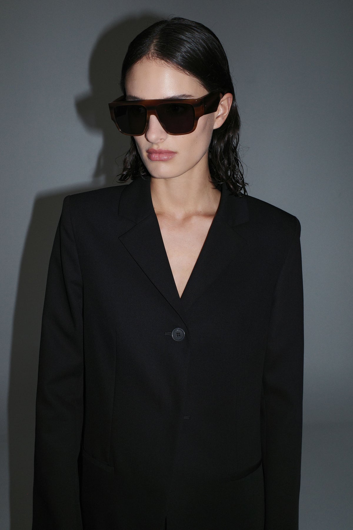 Linea Oversized Sunglasses - Tortoiseshell/Grey