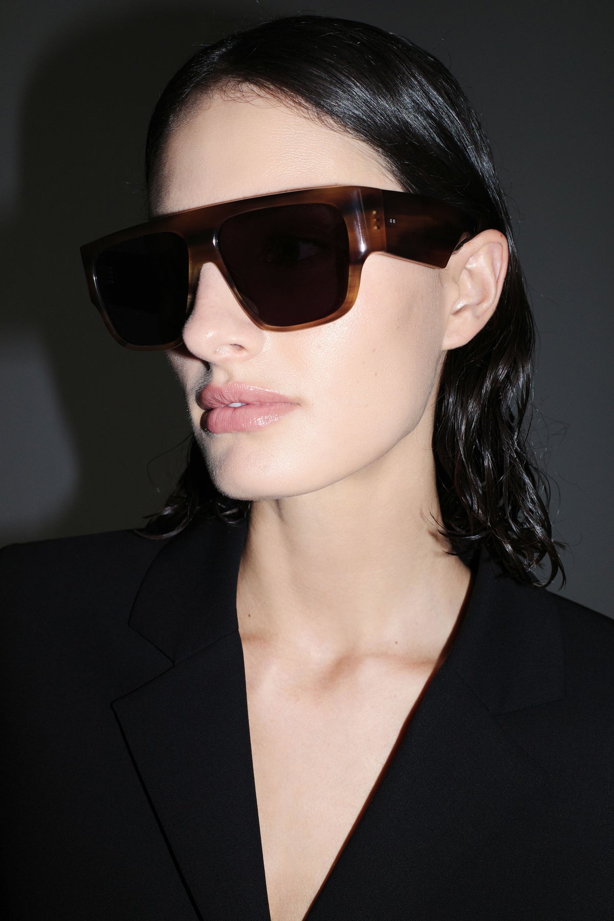 Linea Oversized Sunglasses - Tortoiseshell/Grey