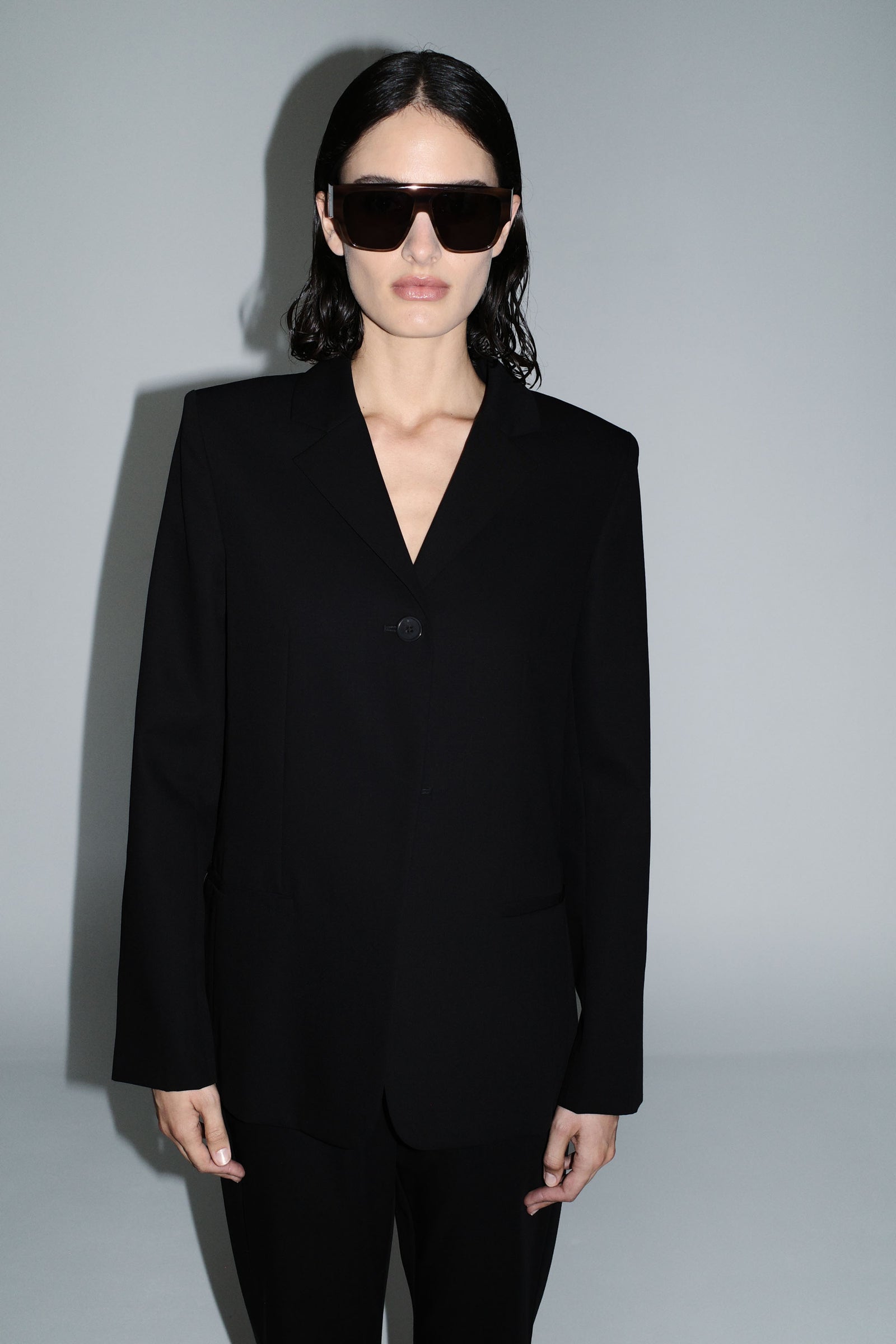 Linea Oversized Sunglasses - Tortoiseshell/Grey