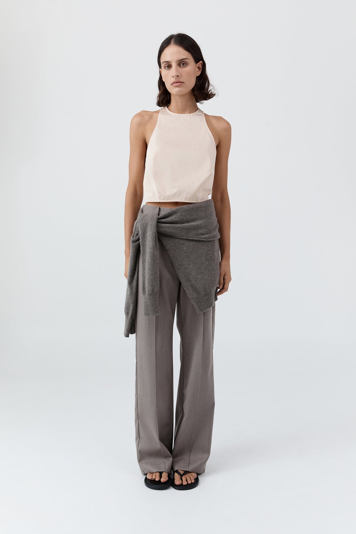 Paper Taffeta Cocoon Top - Pink Salt