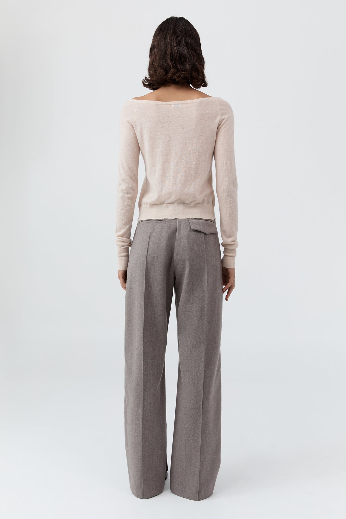 Merino Wool Ballet Cardigan - Powder