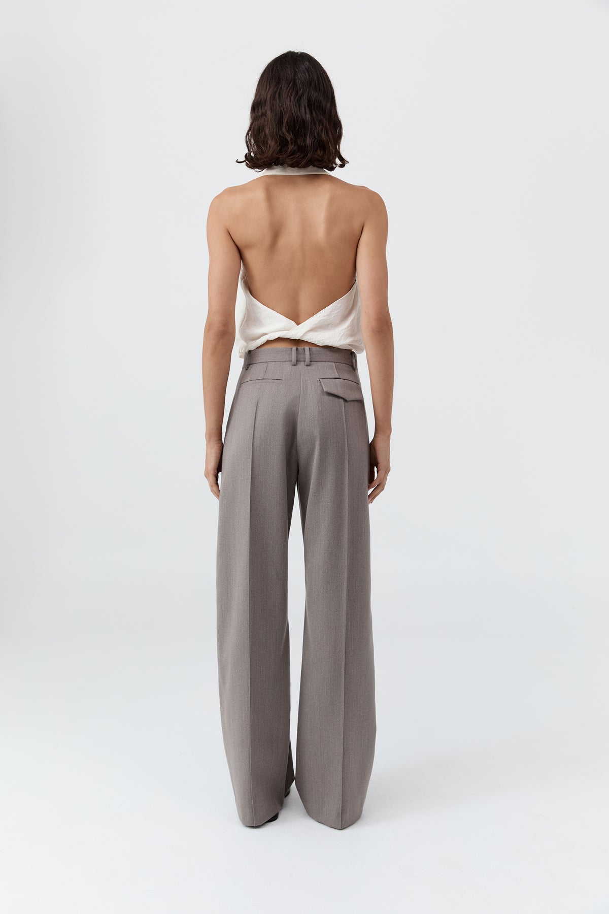 Cloud Twist Halter Top - Off White