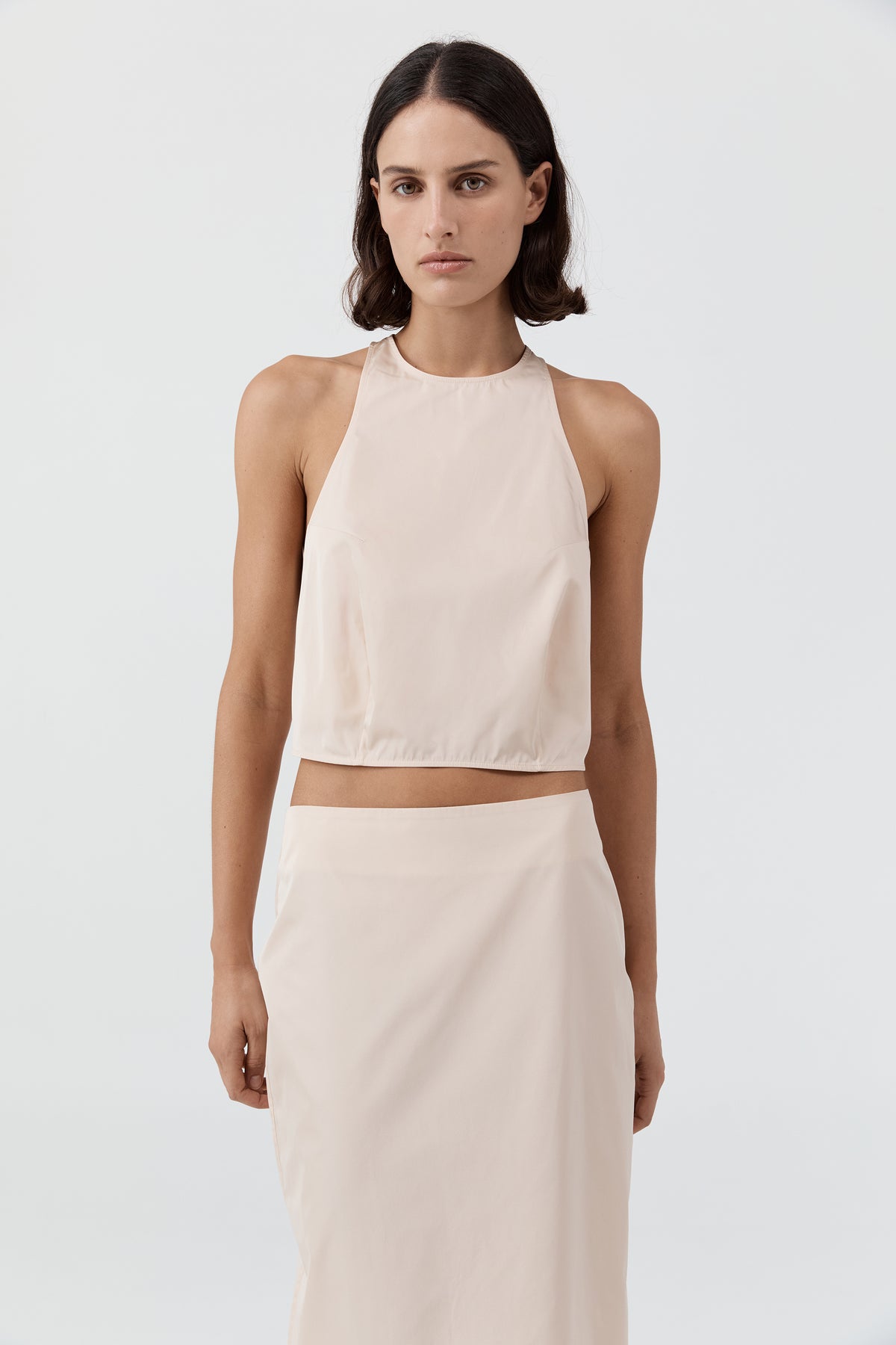Paper Taffeta Cocoon Top - Pink Salt