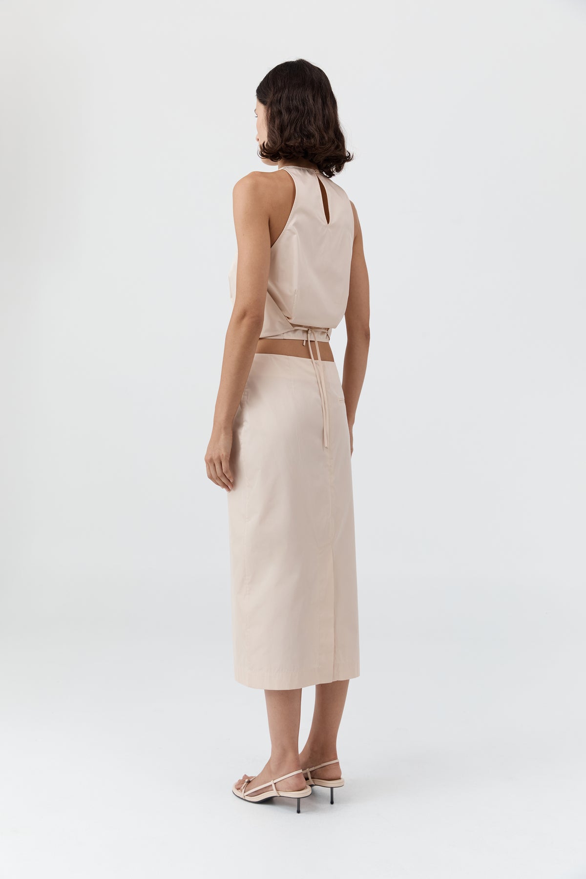 Paper Taffeta Cocoon Top - Pink Salt