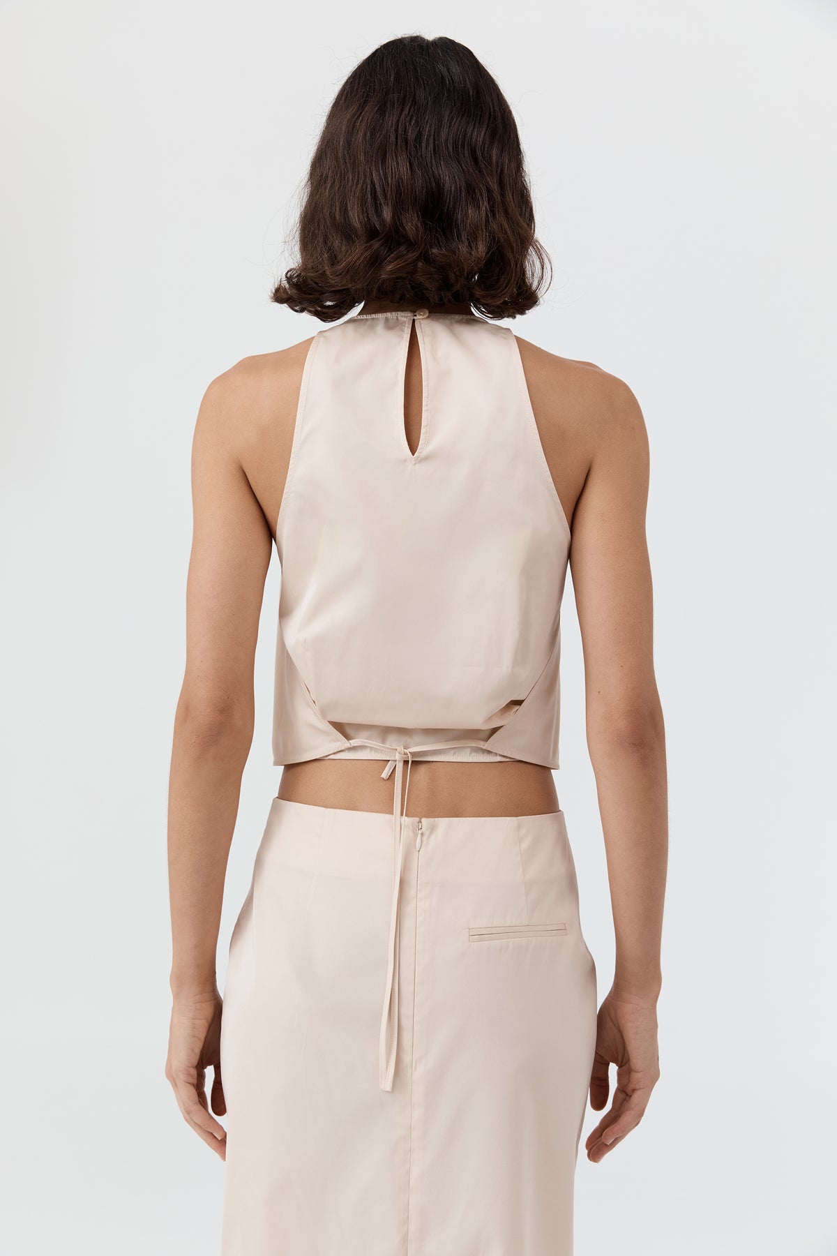 Paper Taffeta Cocoon Top - Pink Salt
