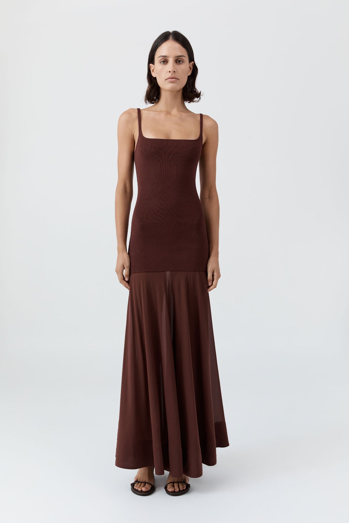 St. Agni | Sheer Silk Circle Hem Dress St. Agni | Sheer Silk Circle Hem Dress