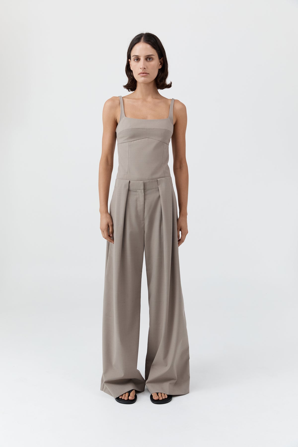 Tailored Bustier Top - Mousse