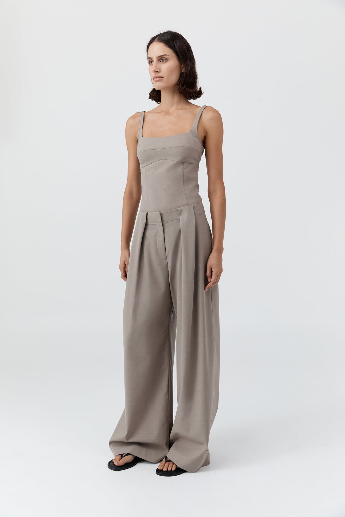 Tailored Bustier Top - Mousse