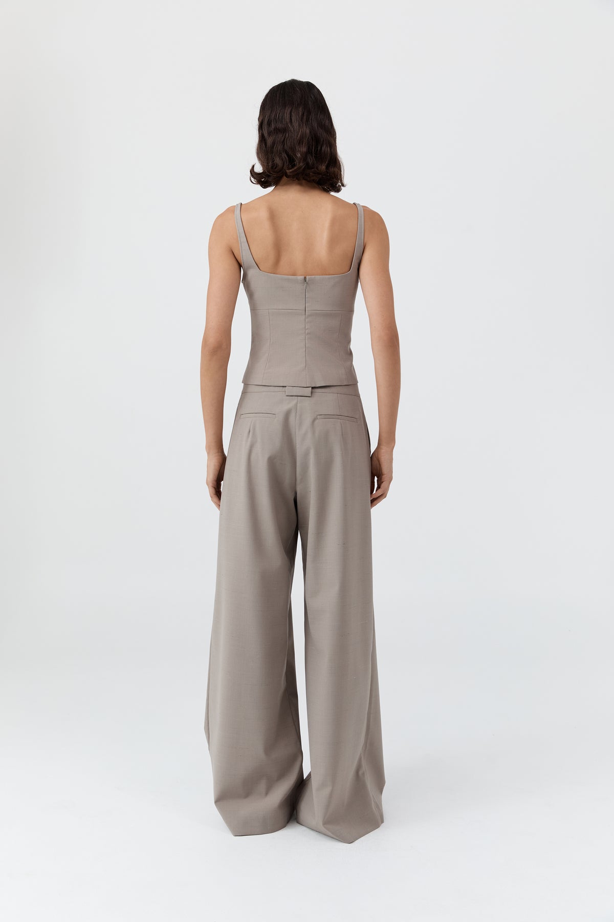 Tailored Bustier Top - Mousse