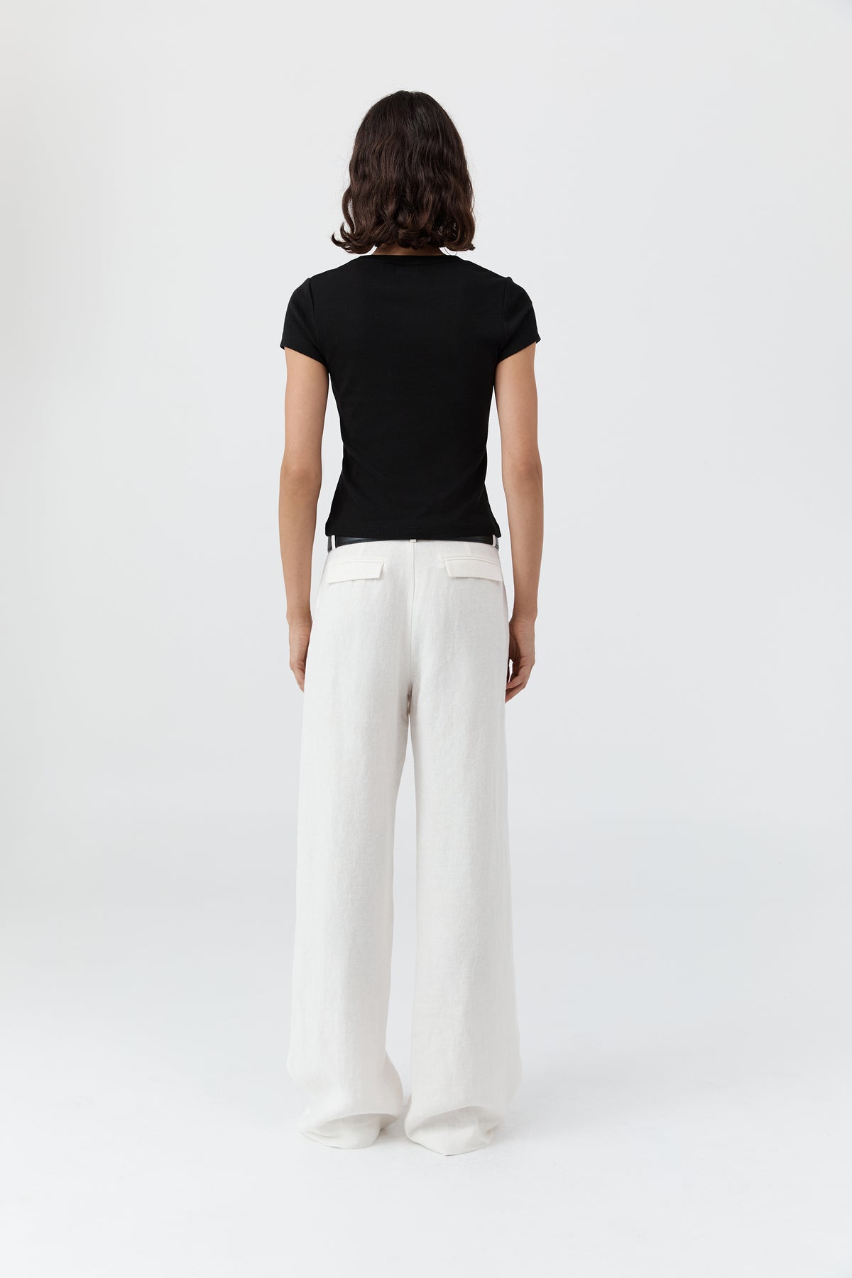 Fine Band Carter Trouser - Off White