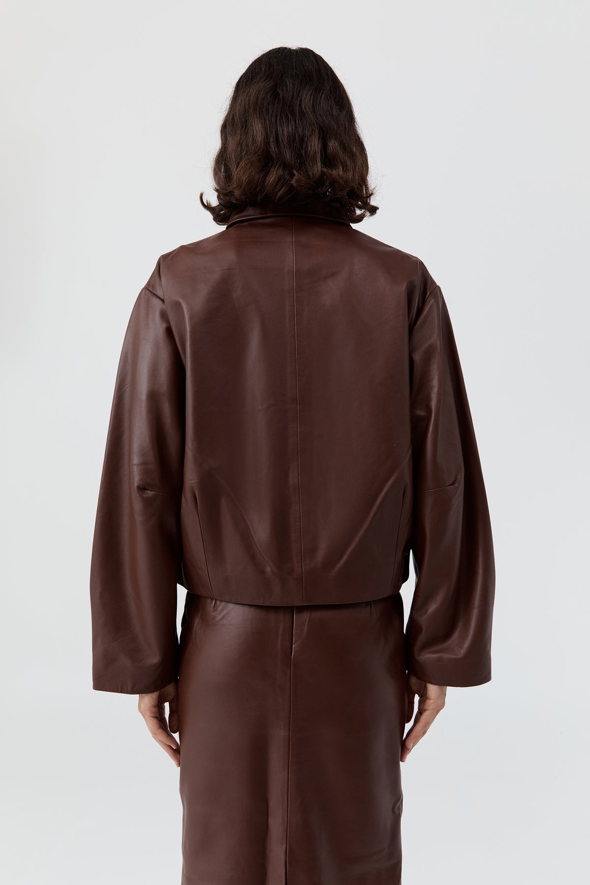 PRE-ORDER: Cocoon Leather Jacket - Rum