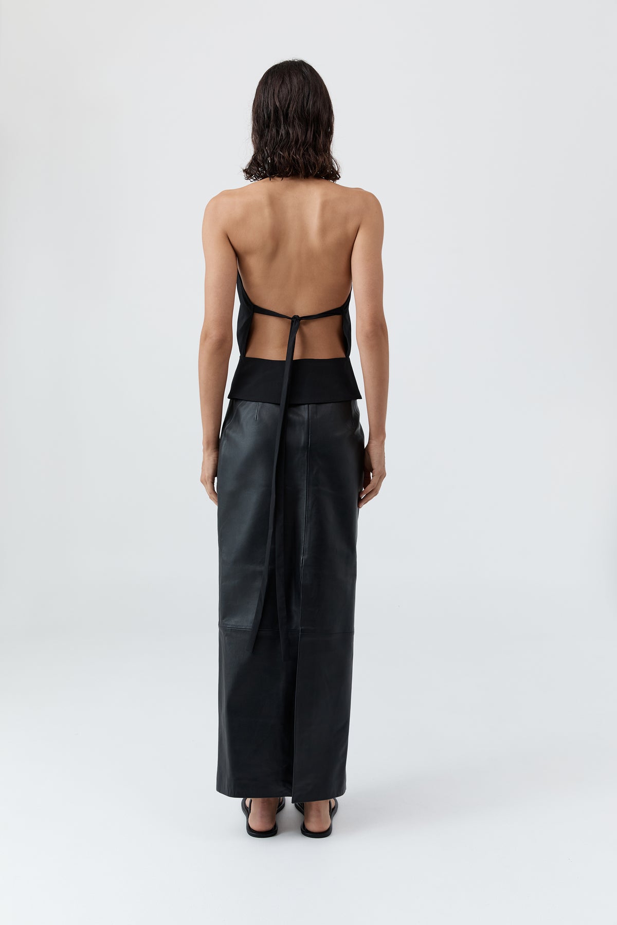 Halter Wrap Top - Black