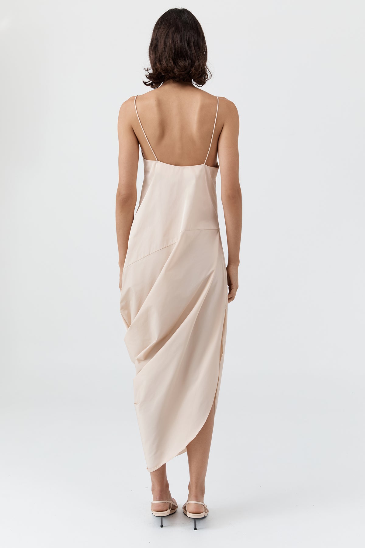 Paper Taffeta Drape Dress - Pink Salt