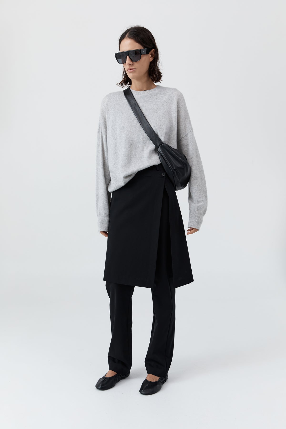 Cashmere Sweater - Grey Marle