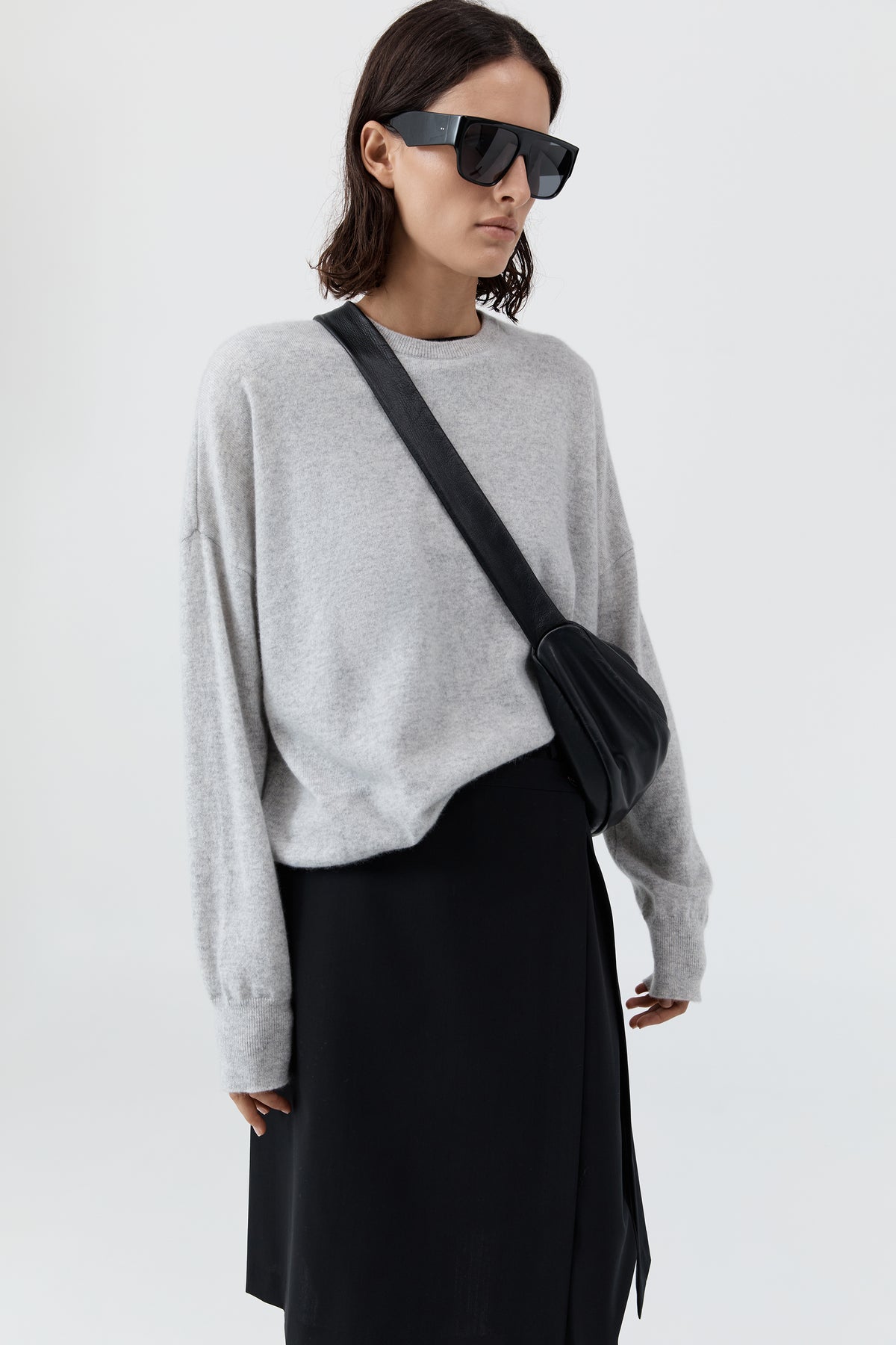 Cashmere Sweater - Grey Marle