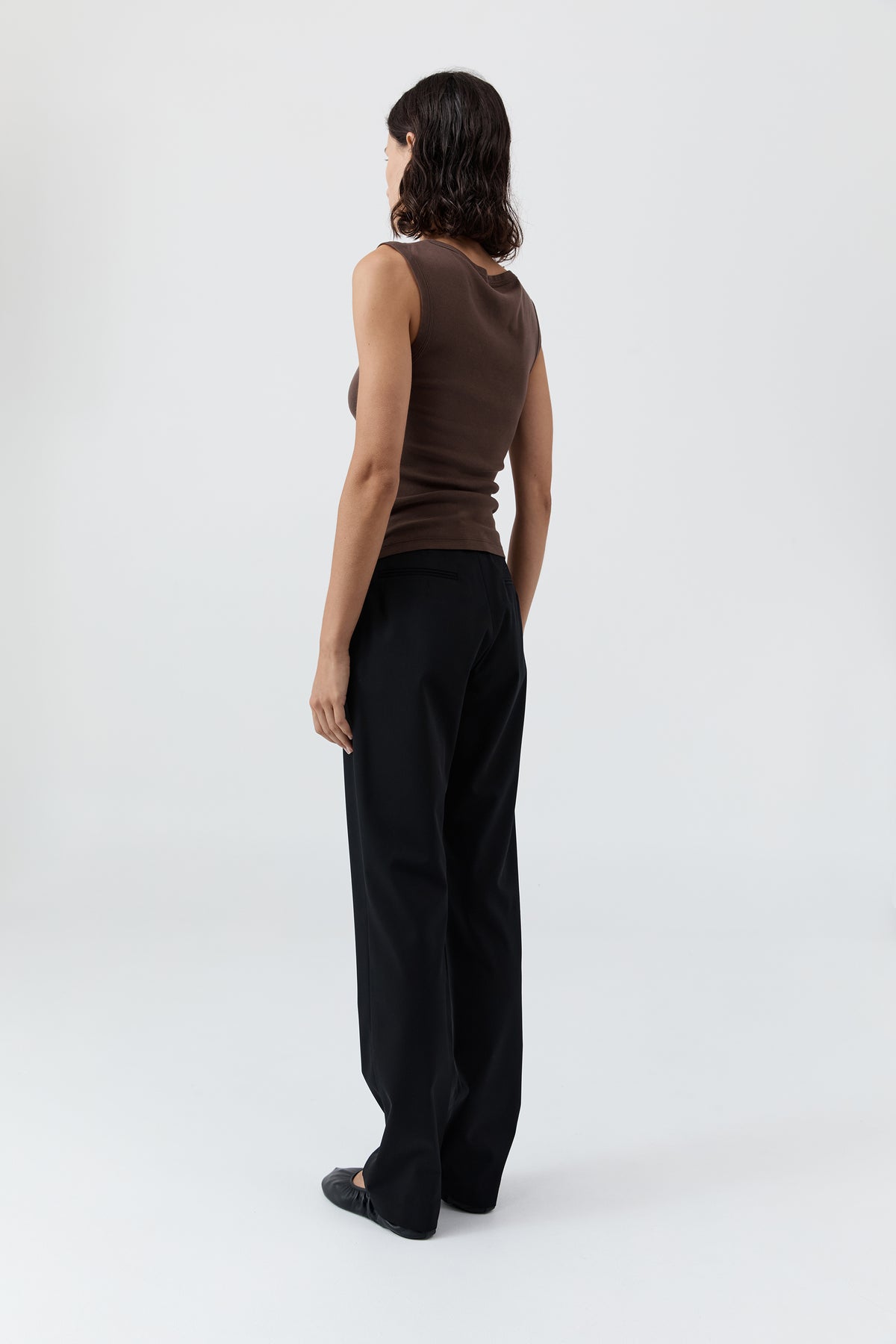Organic Cotton 90s Top - Fudge