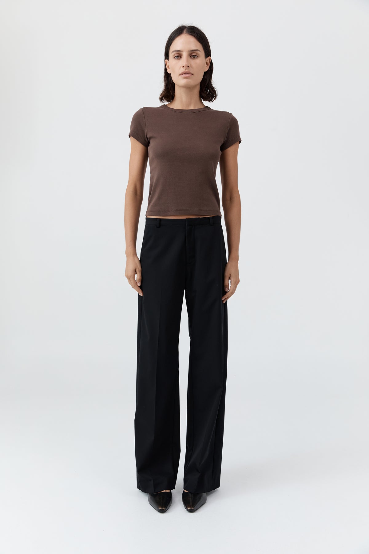 Fine Band Carter Trouser - Black