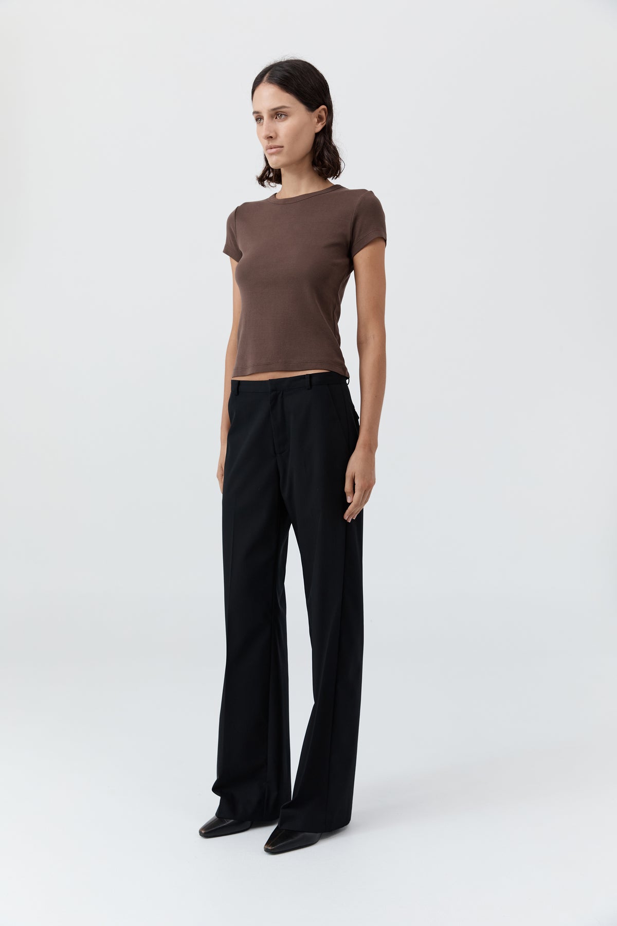 Fine Band Carter Trouser - Black