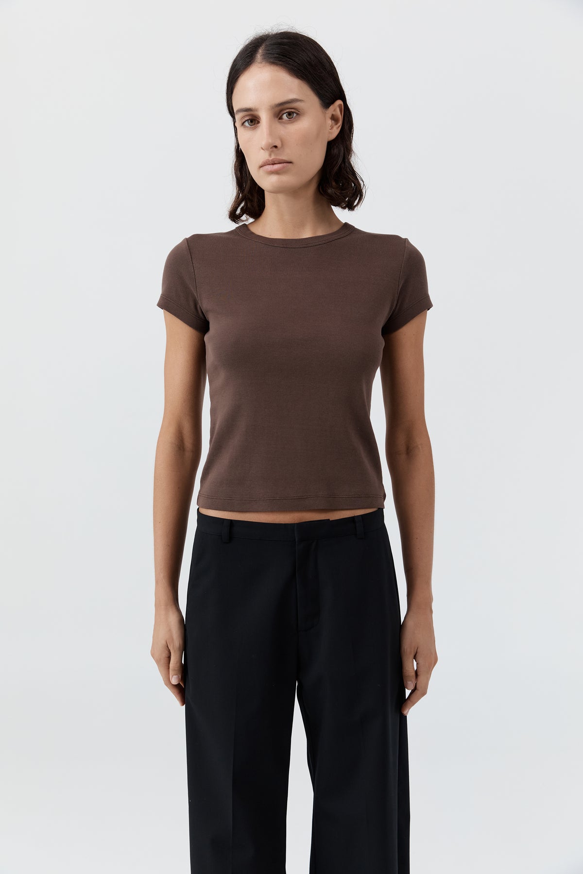 Organic Cotton Baby Tee - Fudge