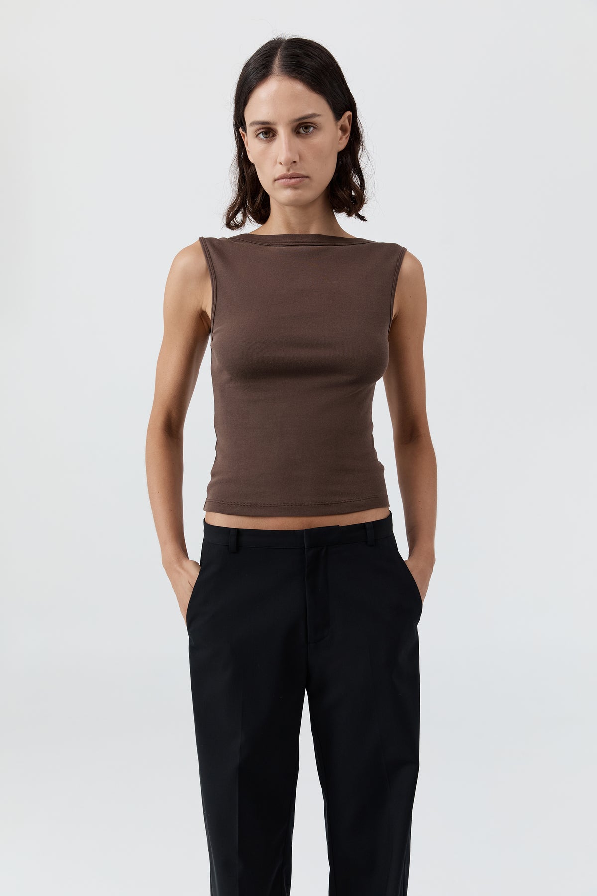 Organic Cotton Ballerina Top - Fudge