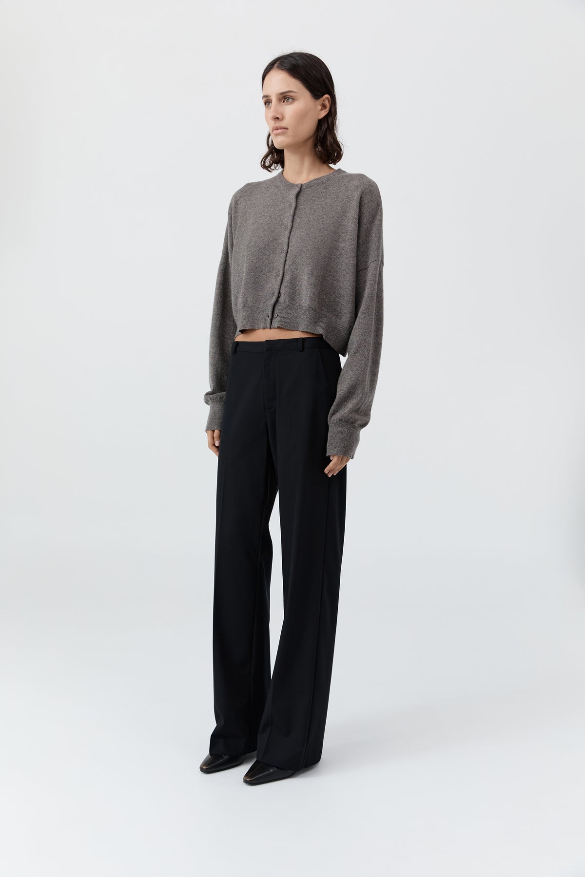 Fine Band Carter Trouser - Black