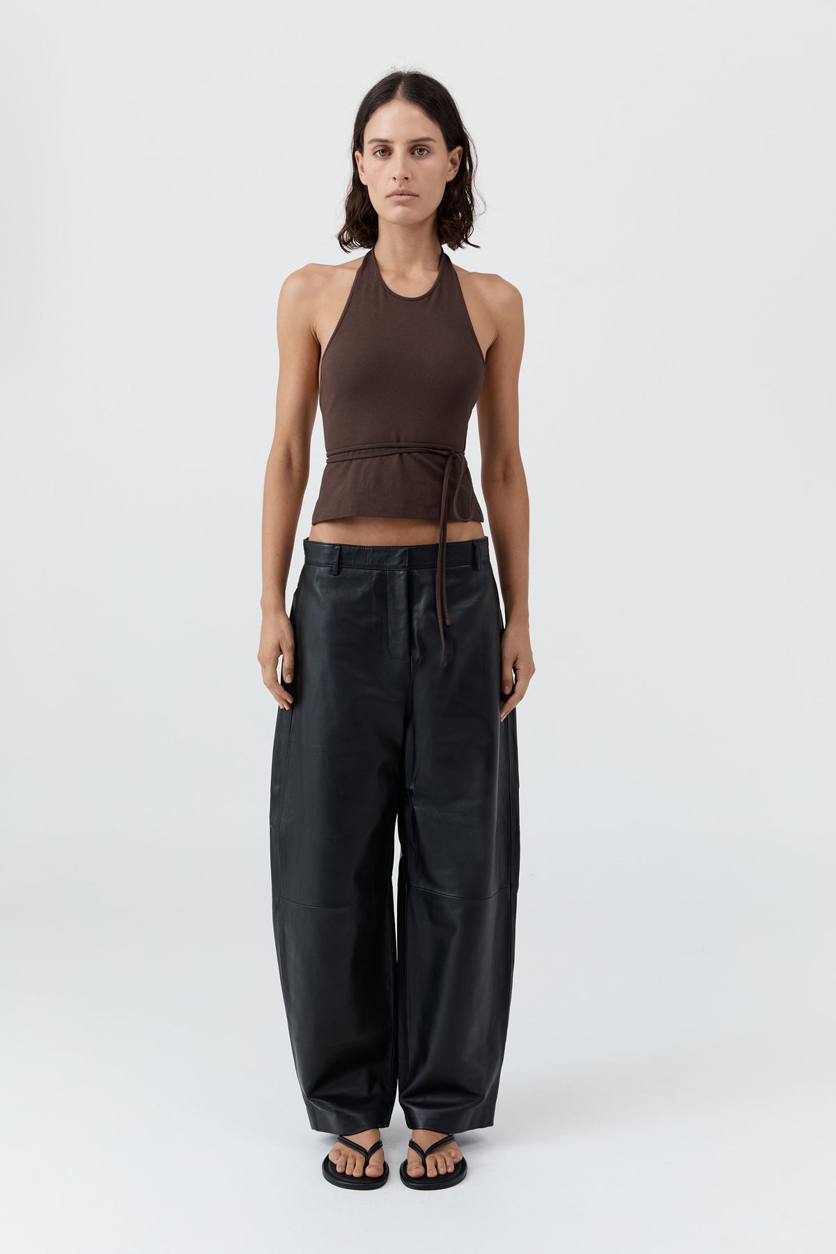 Soft Jersey Halter Top - Liqueur