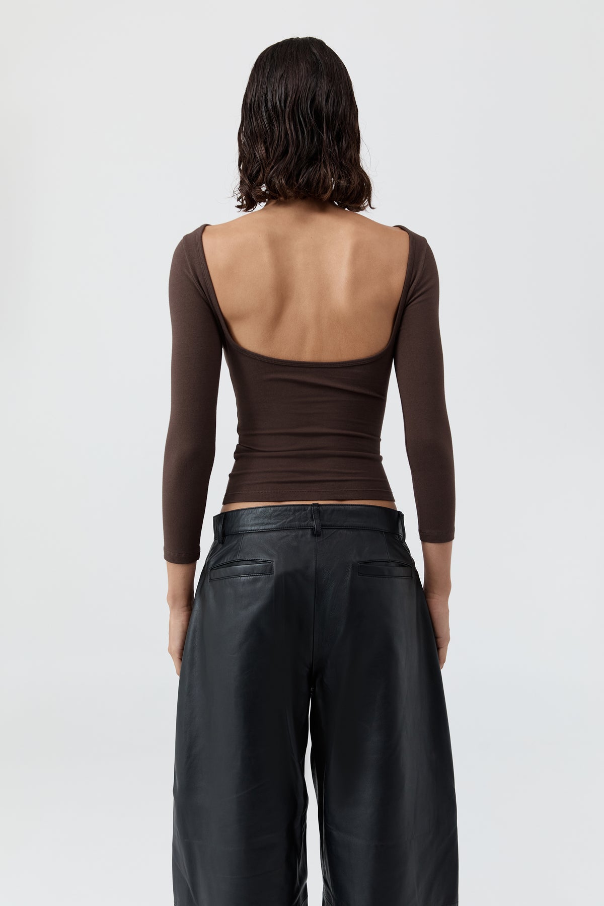 Soft Jersey Ballerina Top - Liqueur