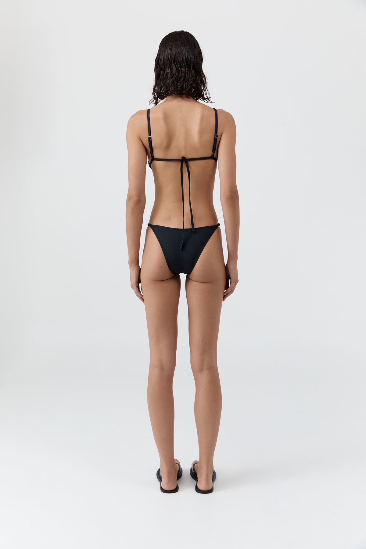 Adjustable Petite Bikini Briefs - Black