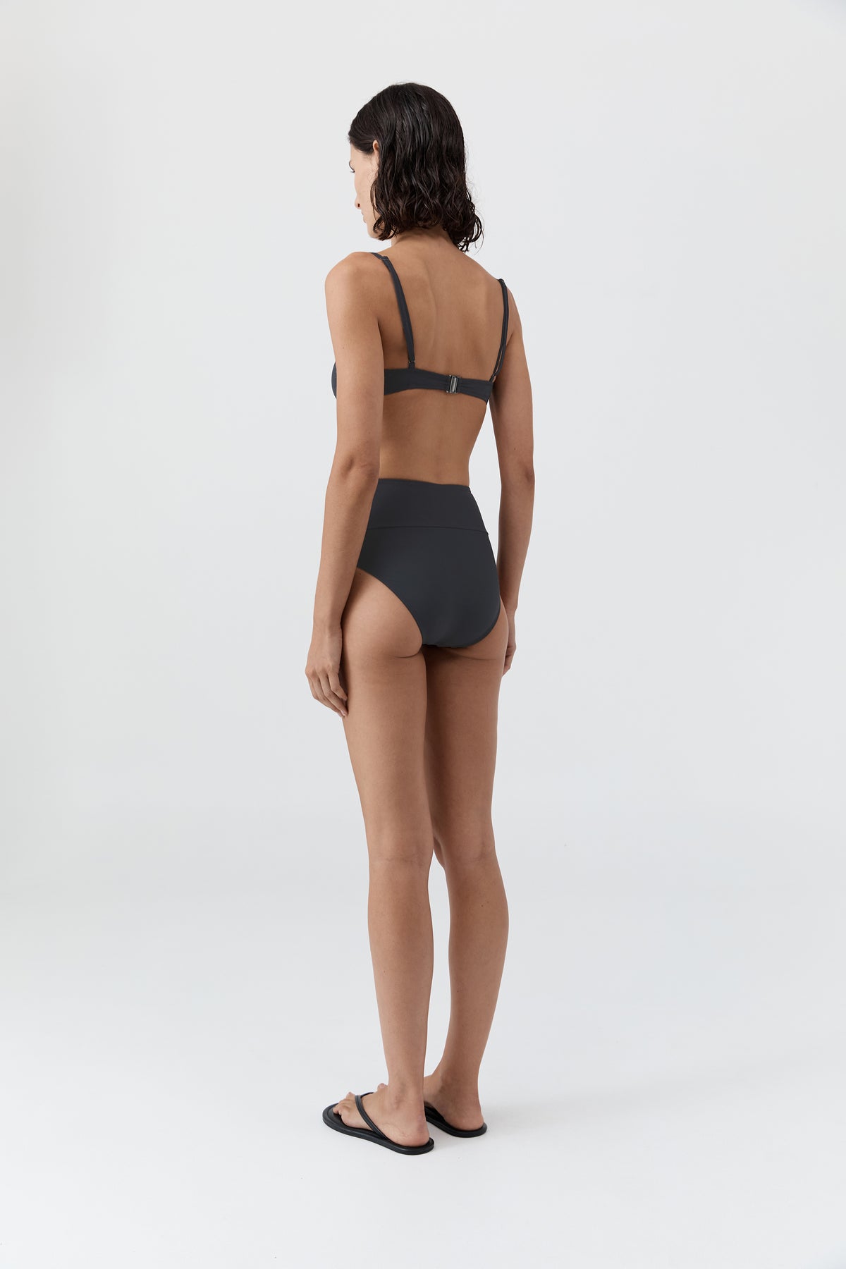High Waisted Briefs - Graphite