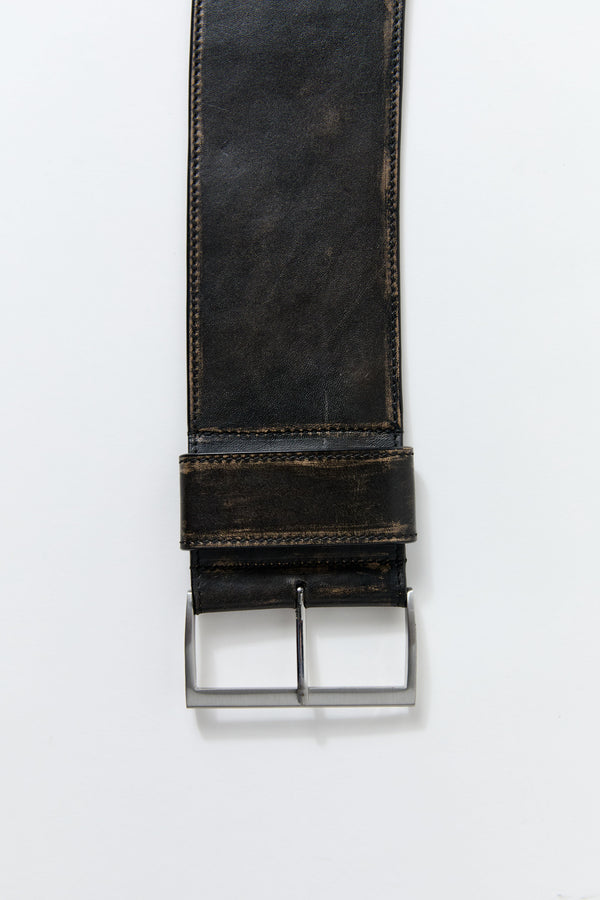 PRE-ORDER: Brushed Wide Classic Belt - Black