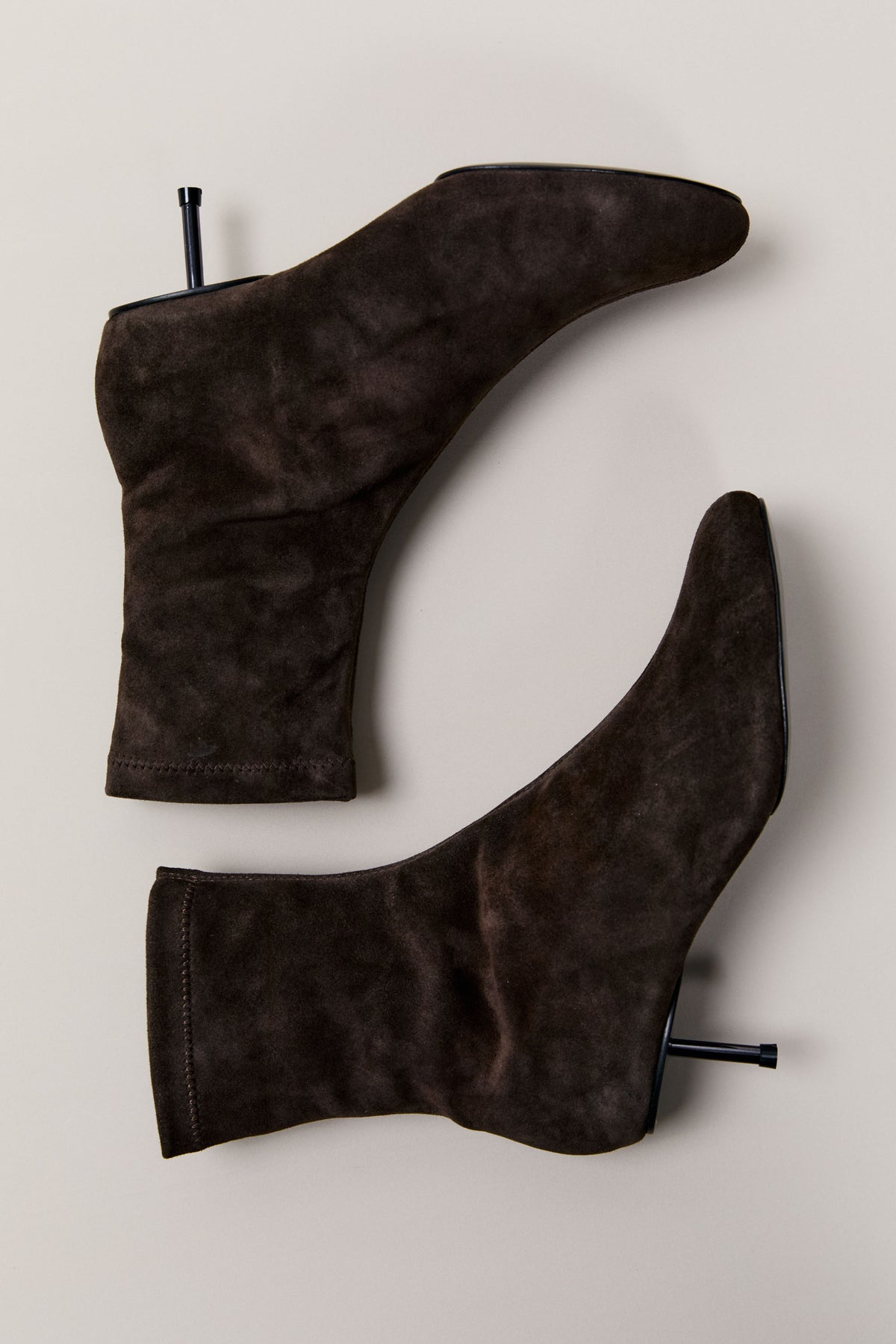Suede Ballet Boot - Coffee