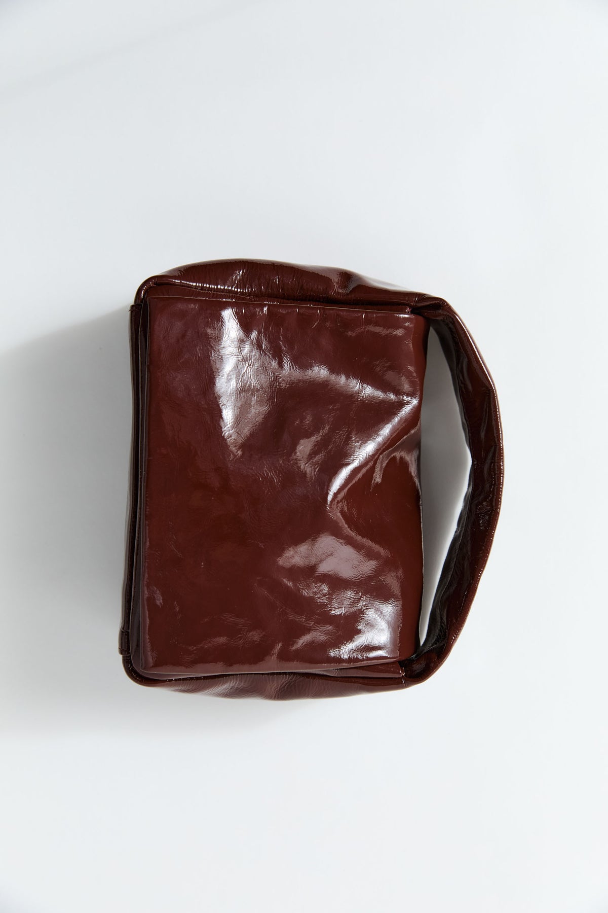 Petit Soft Satchel - Patent Liqueur