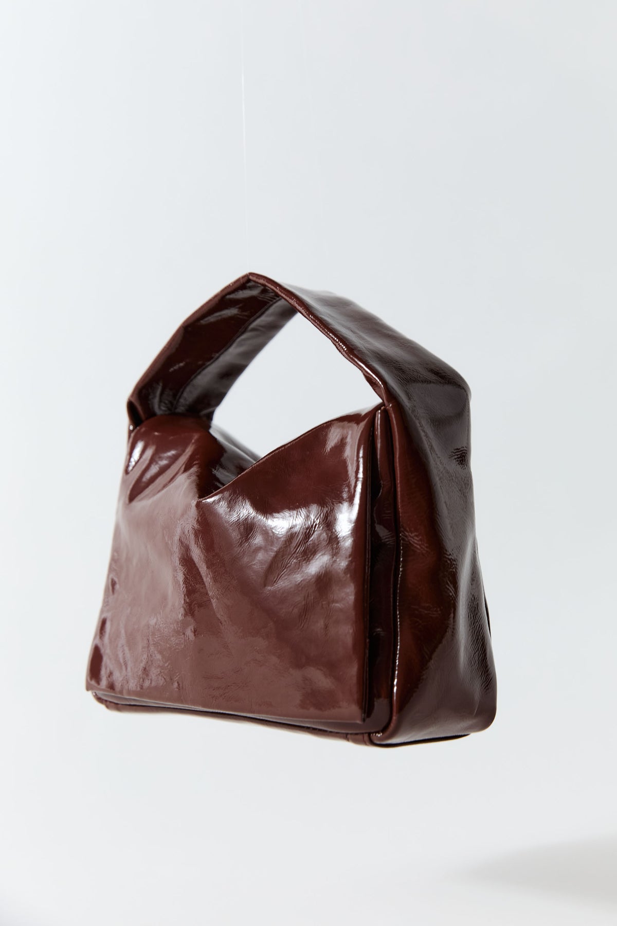 Petit Soft Satchel - Patent Liqueur