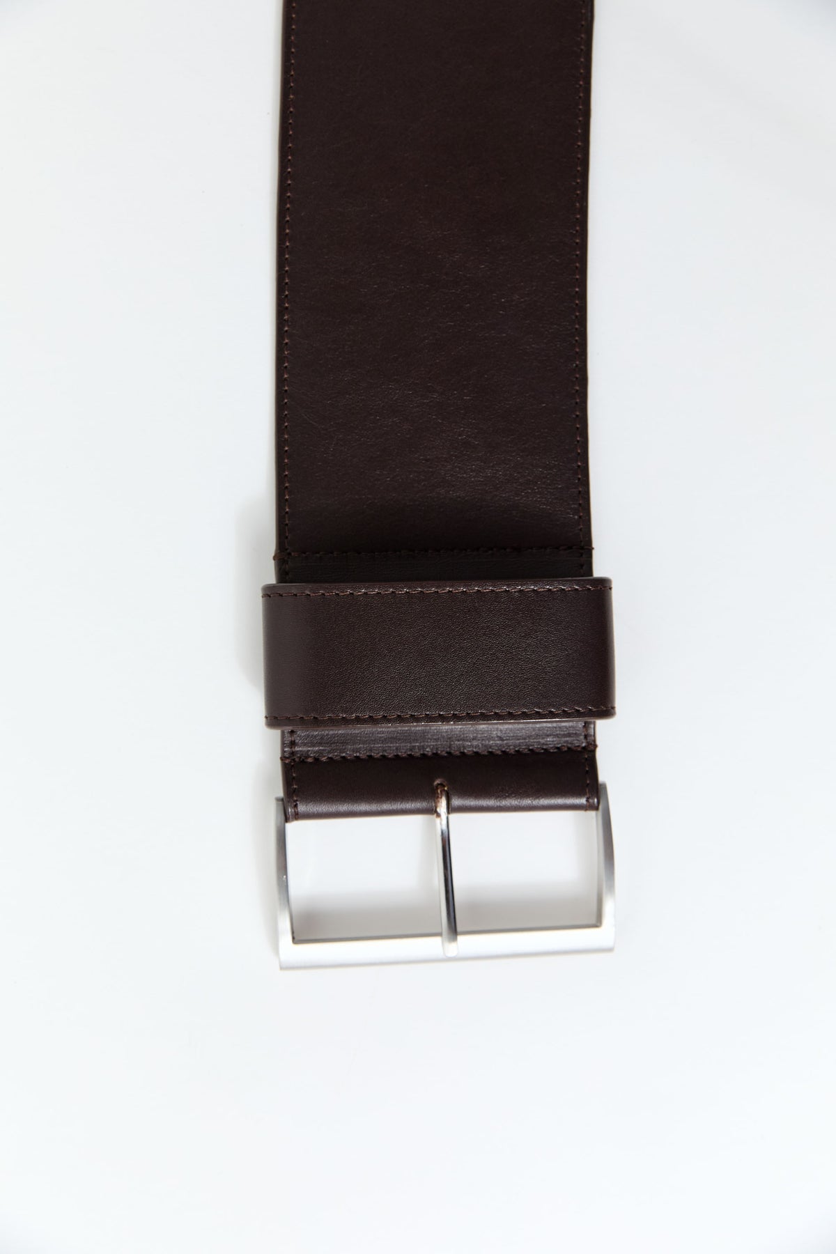 PRE-ORDER: Wide Classic Belt - Coffee