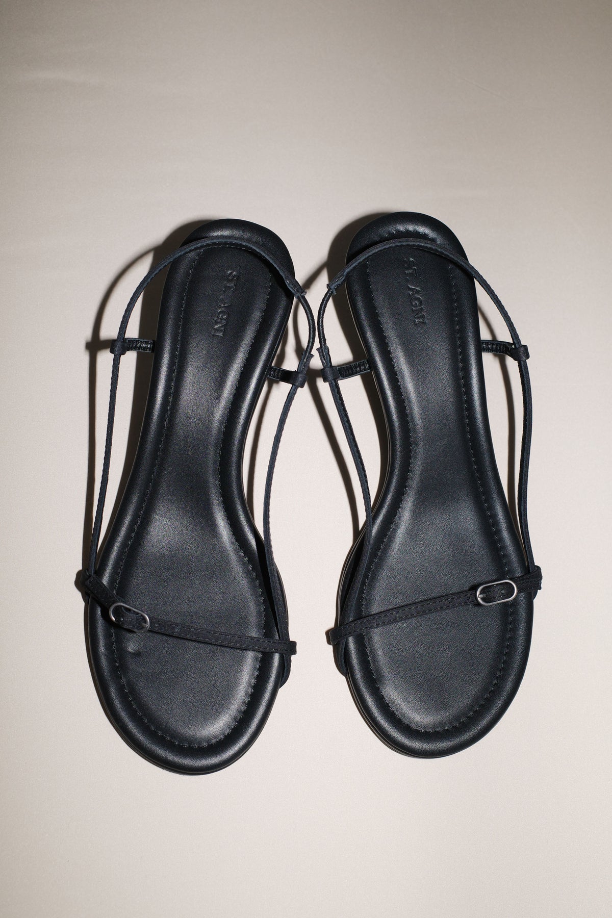 Petit Belt Sling Back Heel - Black