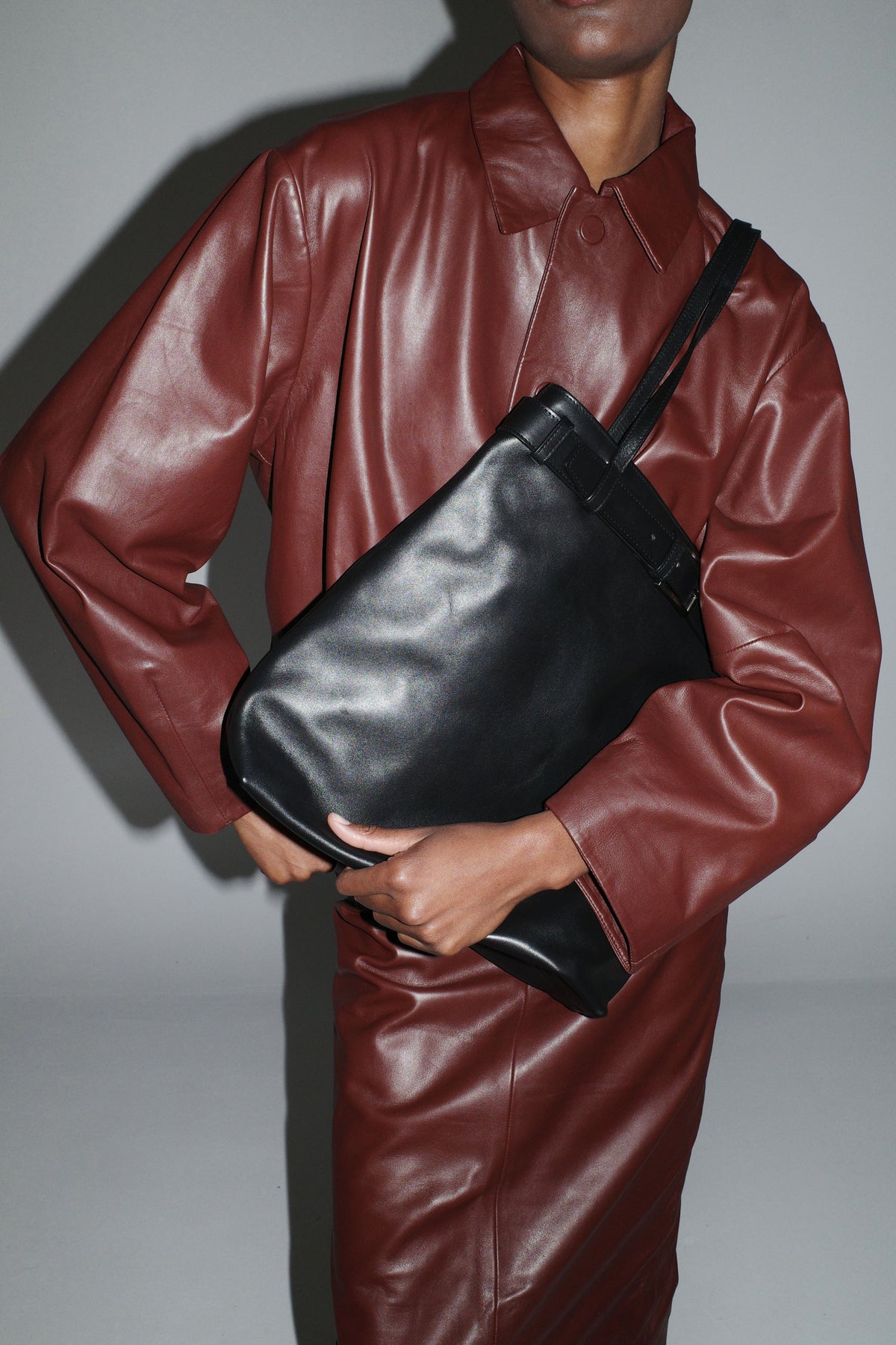 PRE-ORDER: Cocoon Leather Jacket - Rum