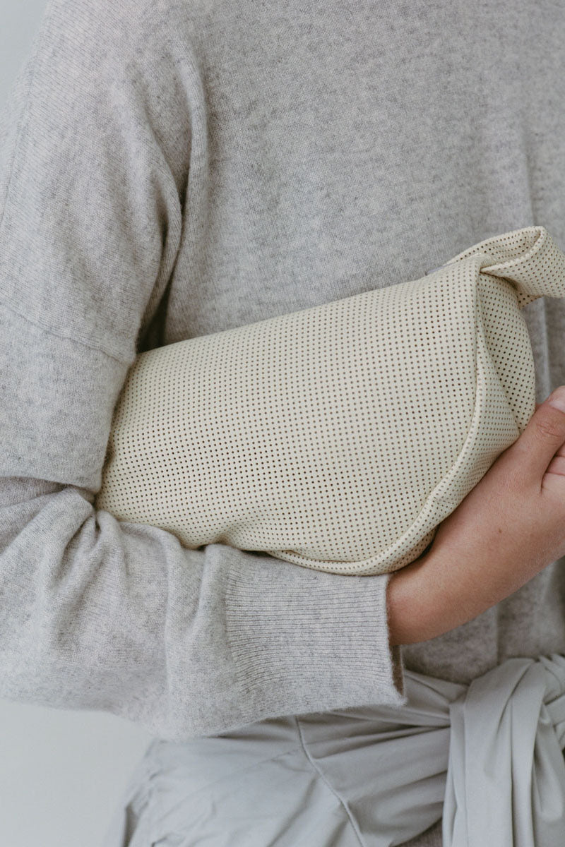 Perforated Crescent Bag - Tofu