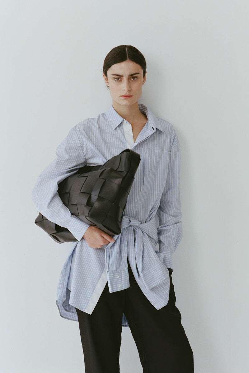 Woven Large Tote - Black
