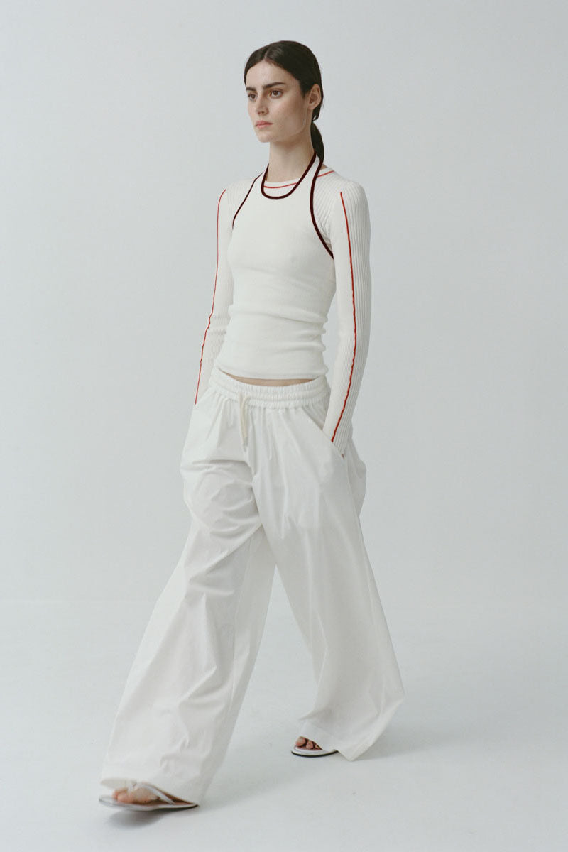 Everyday Drawstring Pants - White