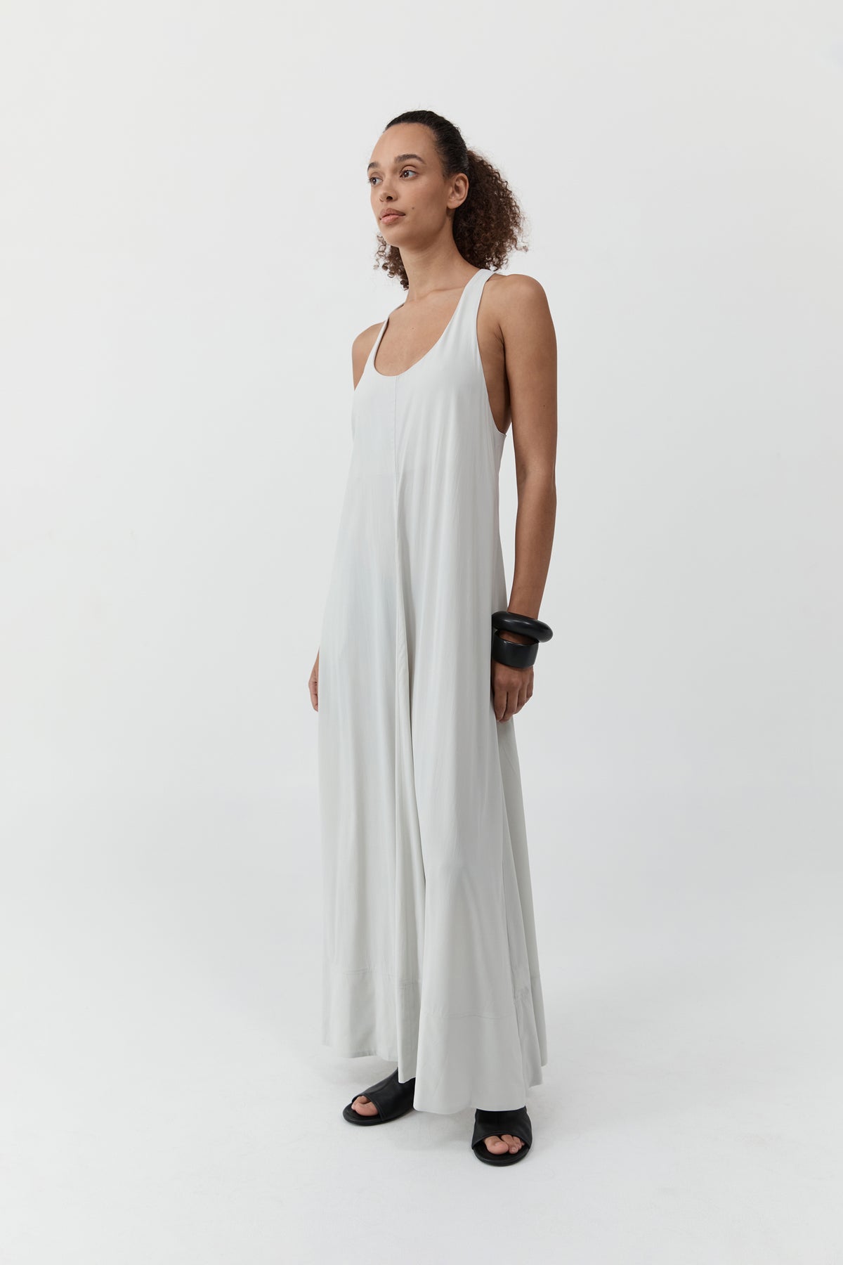 Fluid Tank Dress - Silver