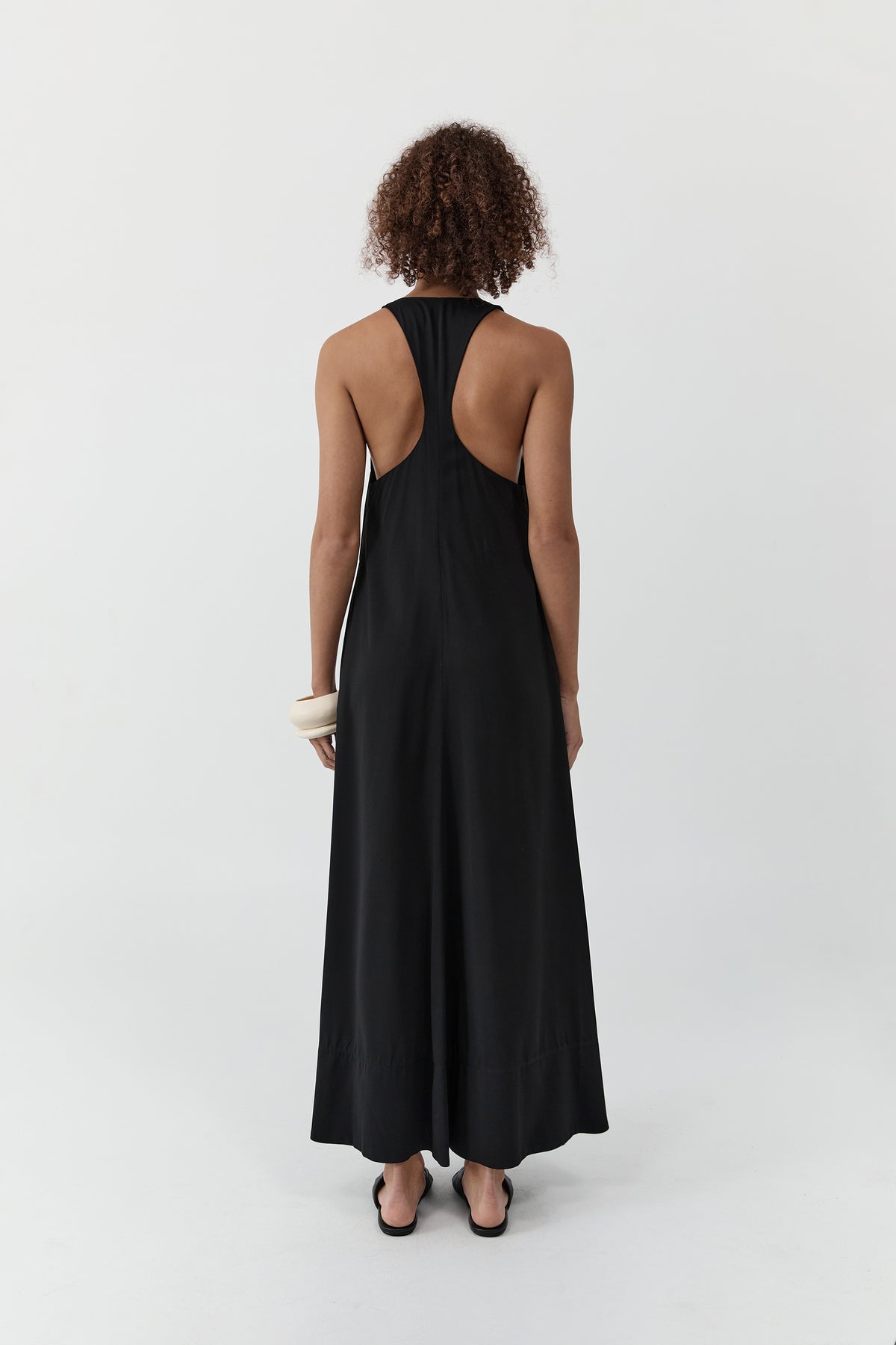 Fluid Tank Dress - Black