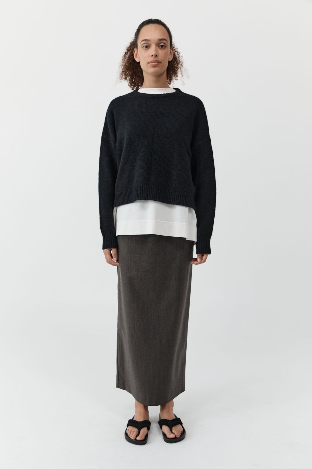 Wool Everyday Skirt - Mulch