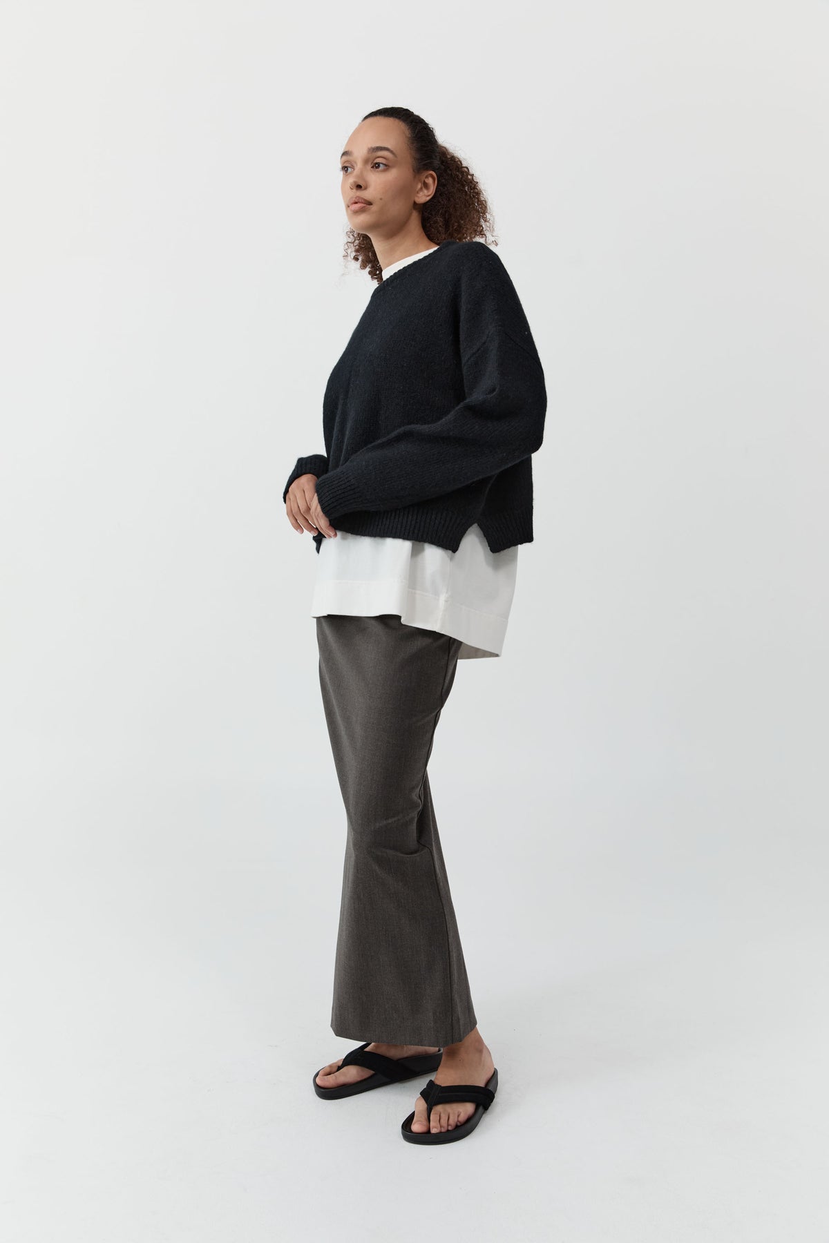 Wool Everyday Skirt - Mulch