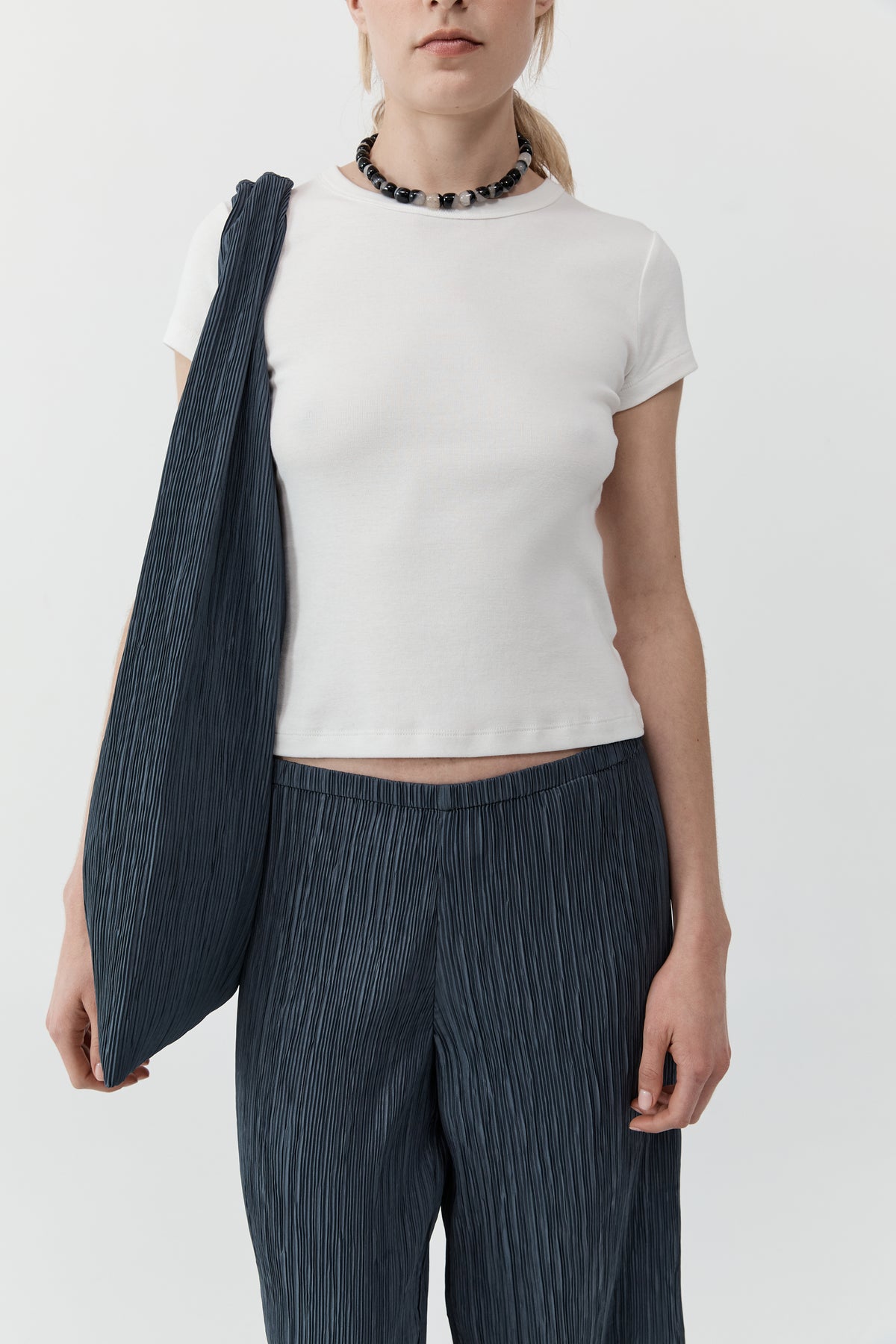 Mini Pleat Bag - Washed Black