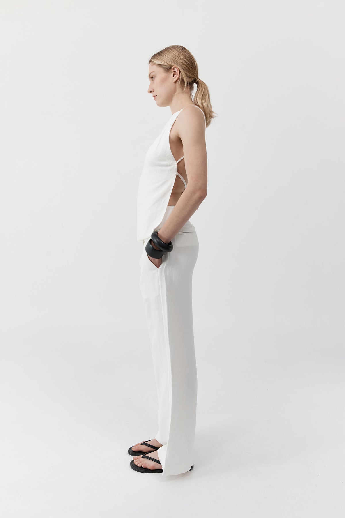 Square Backless Top - Salt
