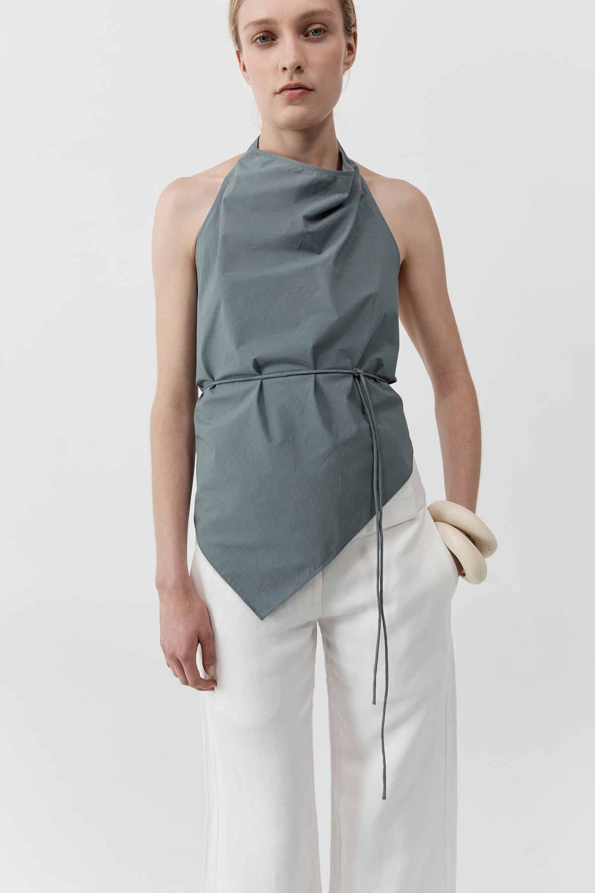 Cotton Tie Top - Stormy Weather
